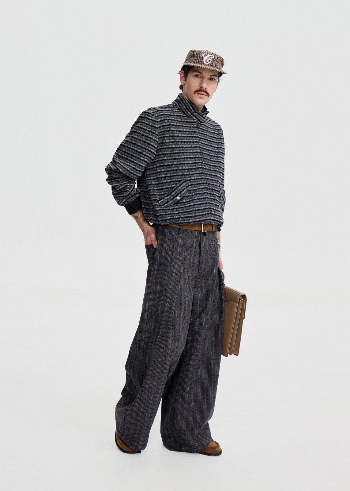 SCRIPT-X STRIPE BARN JACKET