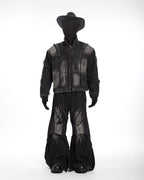 DECONSTRUCTED WIDE FLARE JEANS