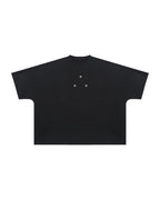BOXYFIT HEAVY COTTON METAL BUTTON TEE