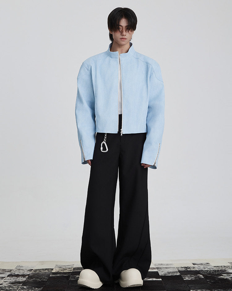 CURVED WIDE FIT PANTS