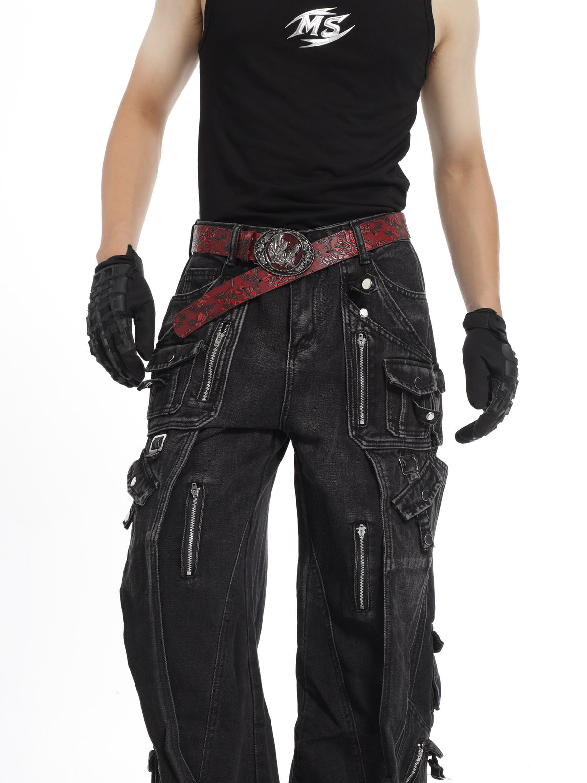RED HORSEPLAY WESTERN BELT