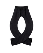 CURVED WIDE LEG TECH PANTS