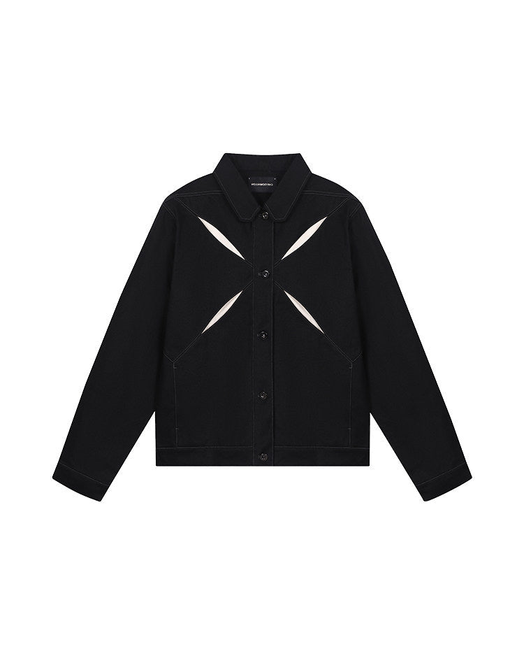 CUTOUT WORKWEAR DENIM JACKET