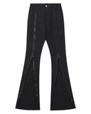 ZIPPER PARACHUTE FLARE PANTS
