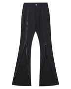ZIPPER PARACHUTE FLARE PANTS