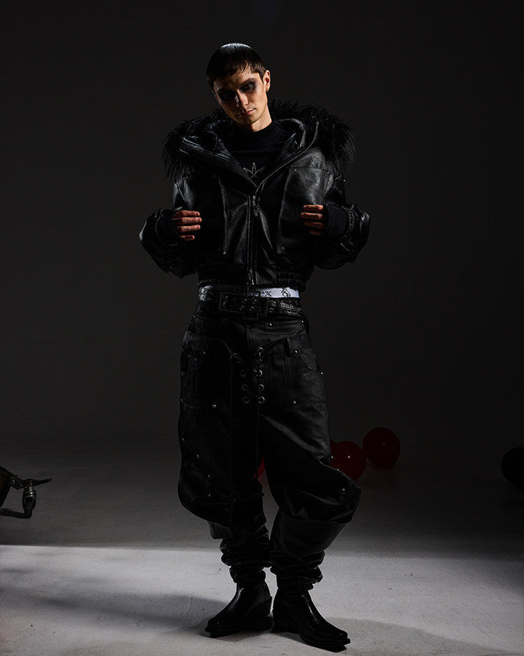 DETACHABLE HOODED BOMBER JACKET