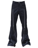 ZIPPER DETAIL FLARE PANTS