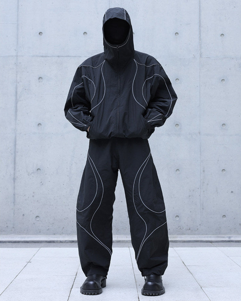 REFLECTIVE TECH TRACK PANTS