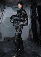 25AW SSIN7 KNIGHT SCALE BIKER JACKET