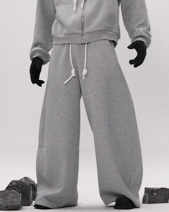 WIDE LEG ARC SWEAT PANTS