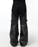 DECONSTRUCTED BIKER LAYERED PANTS