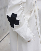 MASKED FISHTAIL HOODIE TRENCH COAT