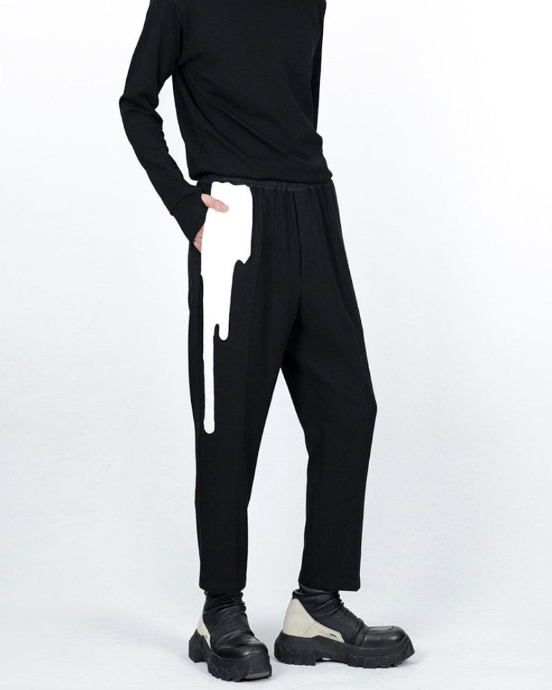 PAINT DRIP WOOL PANTS