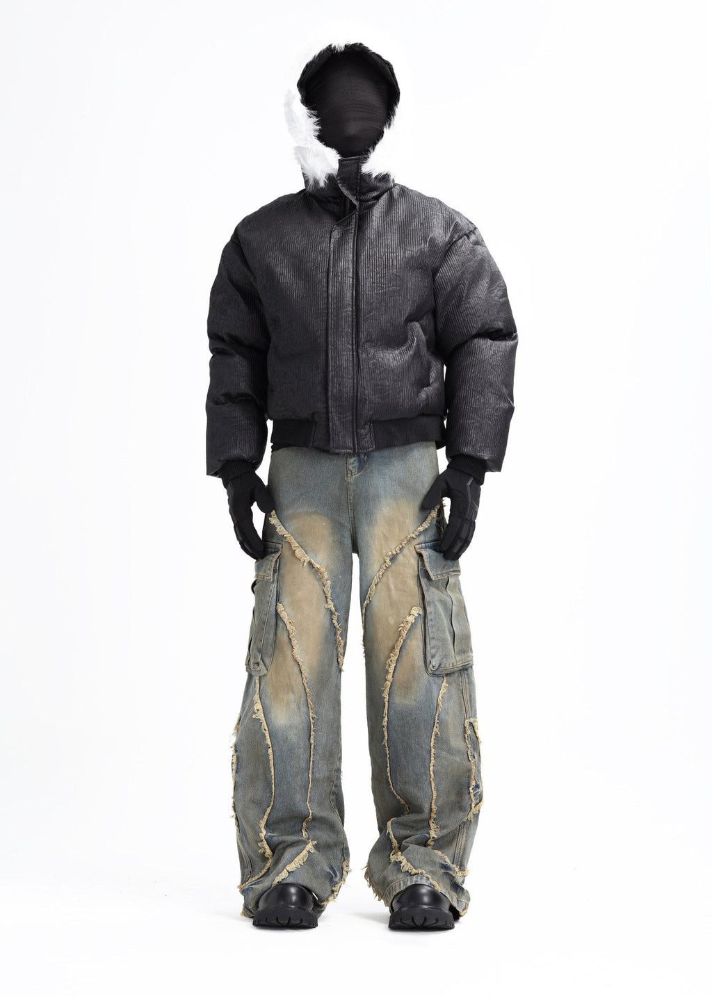 XCULTURE CROP FLEECE COAT