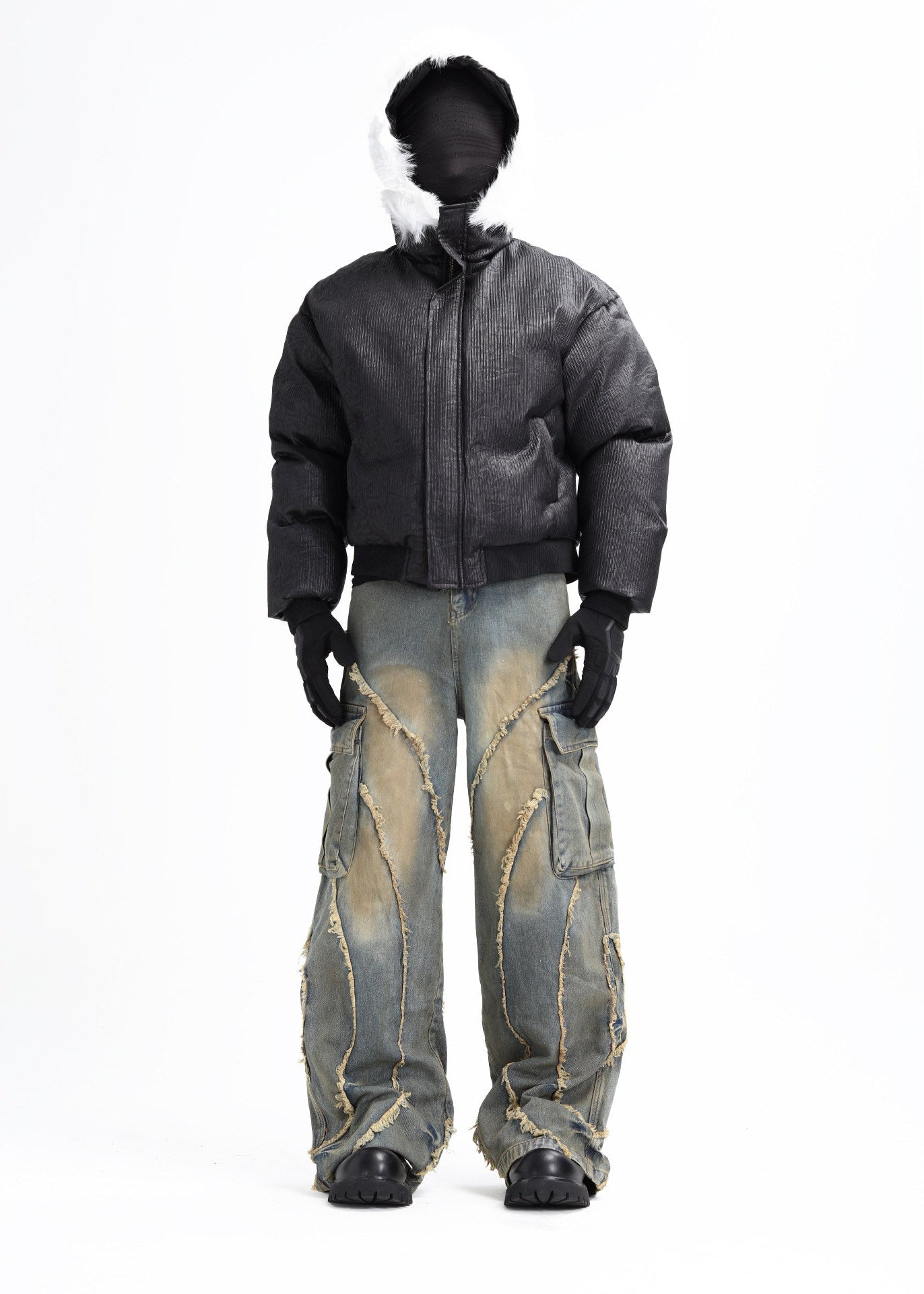 XCULTURE CROP FLEECE COAT