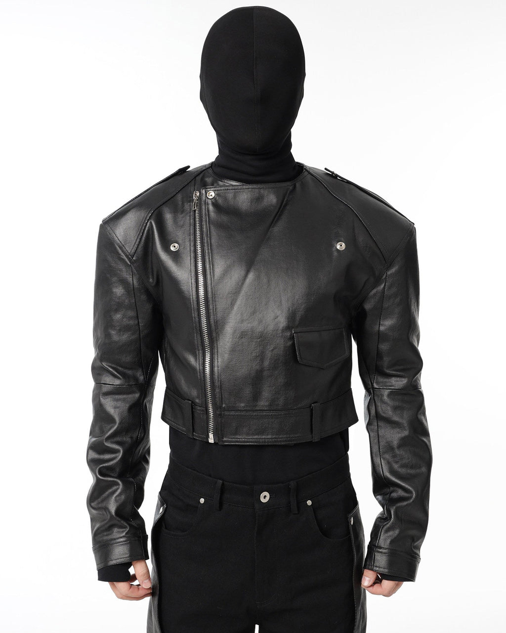 BIKER PADDED SHOULDER JACKET