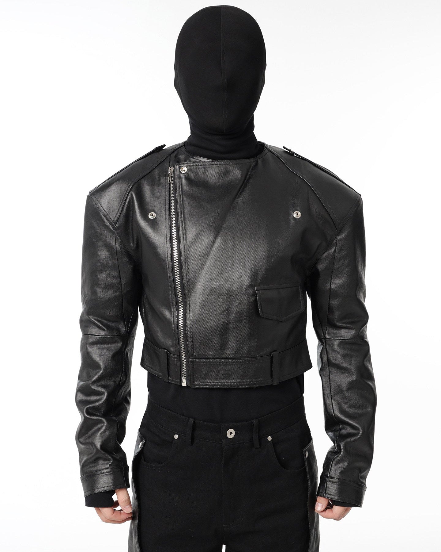 BIKER PADDED SHOULDER JACKET