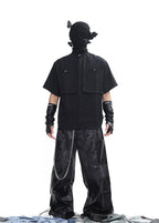 CAMISA MANSON OSCURA EN CAPAS