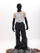 NIRVANA METAL LETTER SOLID TANK TOP