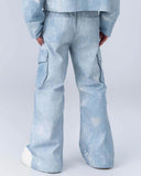 BLUE PIONEER WIDE PANTS