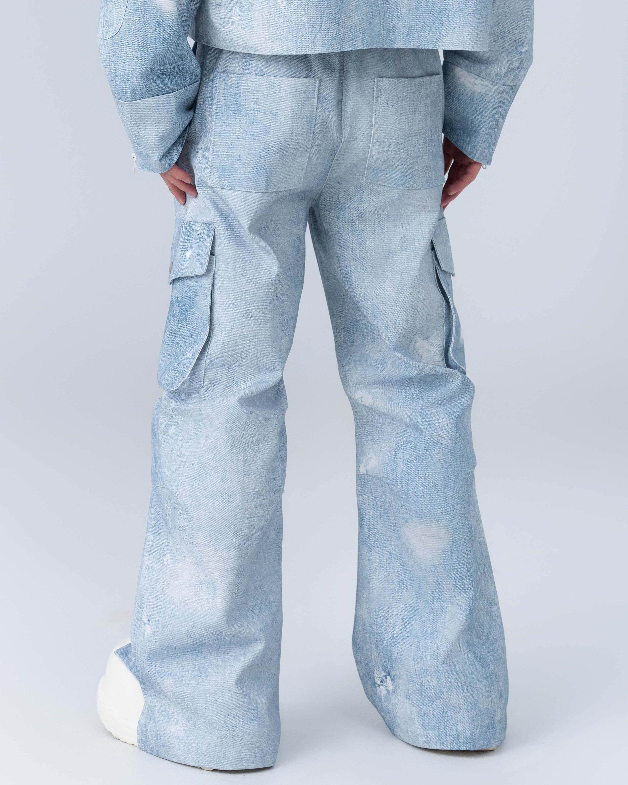 BLUE PIONEER WIDE PANTS