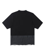 DECONSTRUCTED SPLICED DISTRESSED TEE