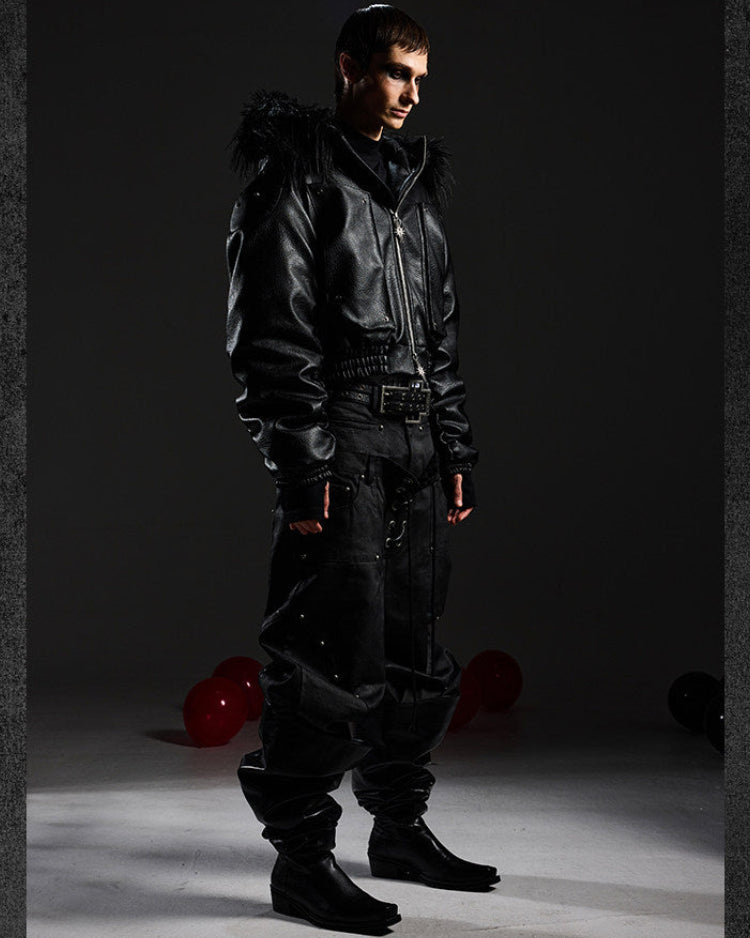 DETACHABLE HOODED BOMBER JACKET