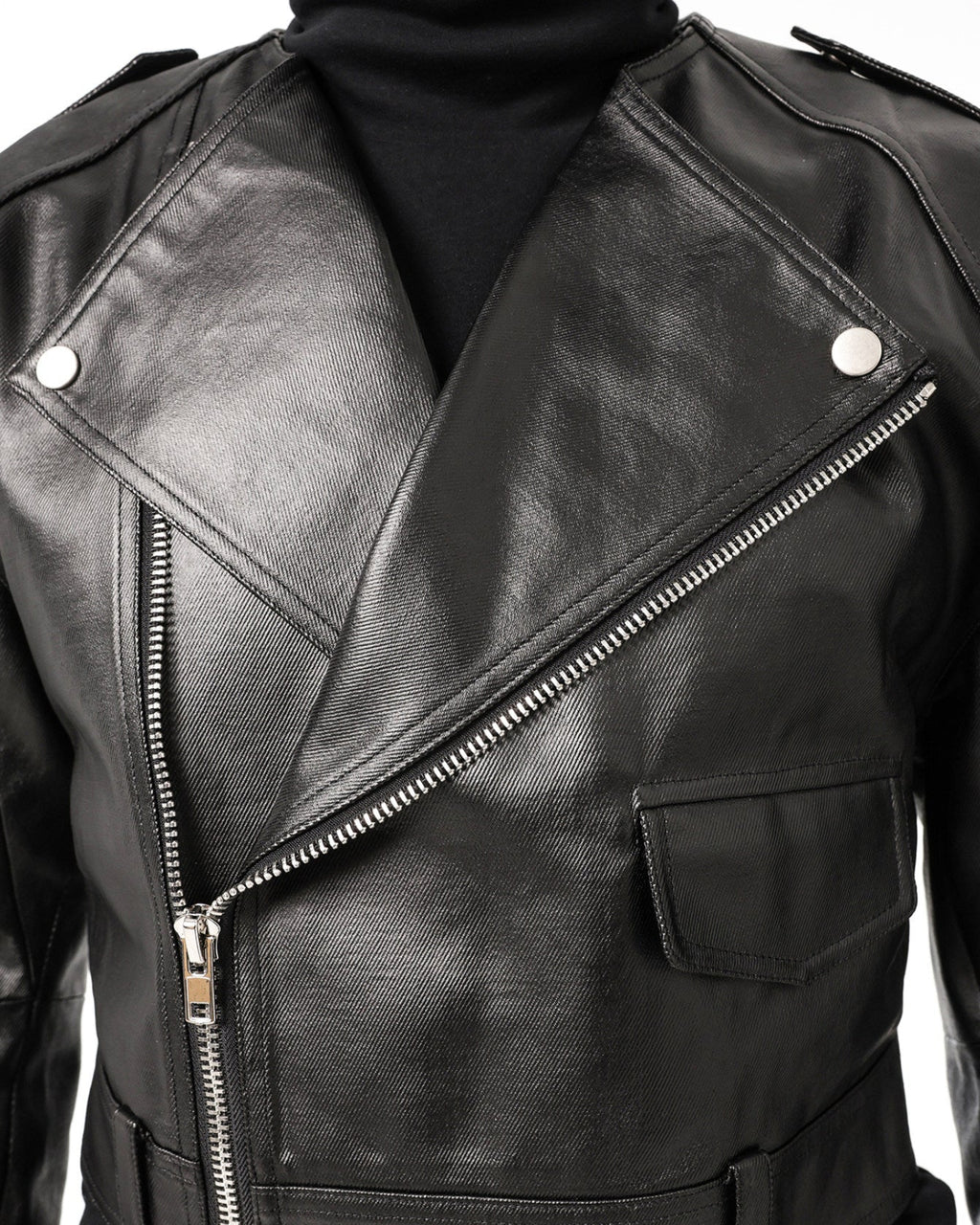 BIKER PADDED SHOULDER JACKET