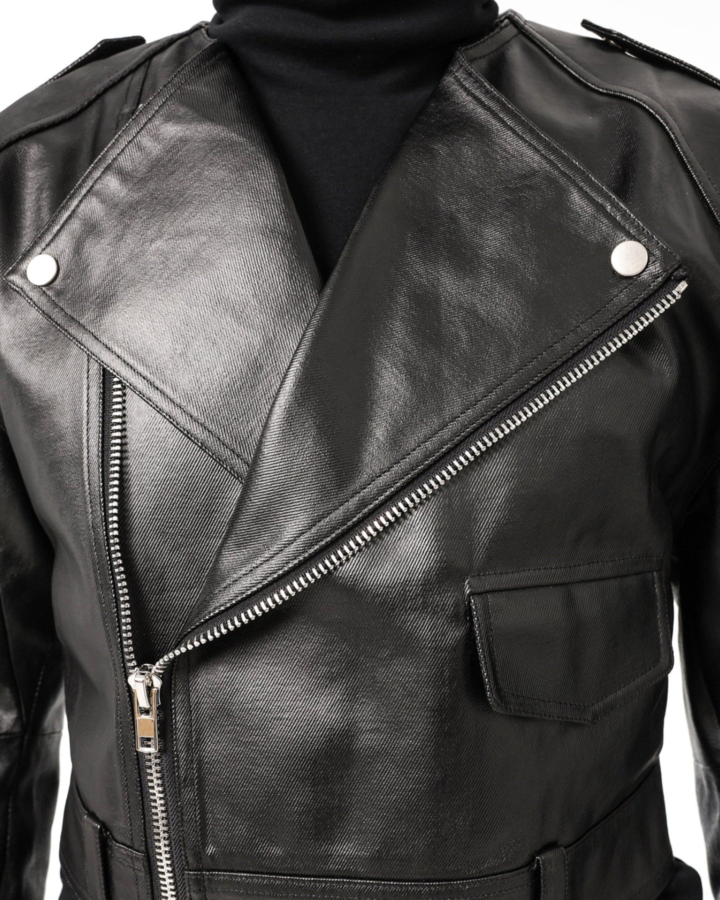 BIKER PADDED SHOULDER JACKET