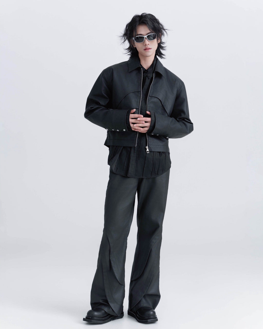 CHAQUETA BIKER ACOLCHADA DE CERA XEQUATION
