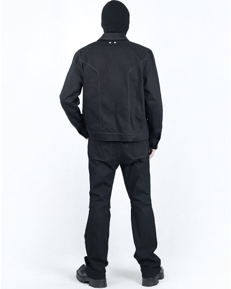 CUTOUT WORKWEAR DENIM JACKET