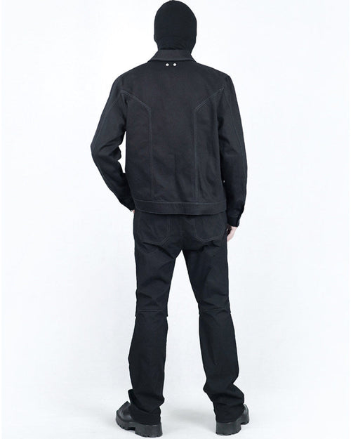 CUTOUT WORKWEAR DENIM JACKET