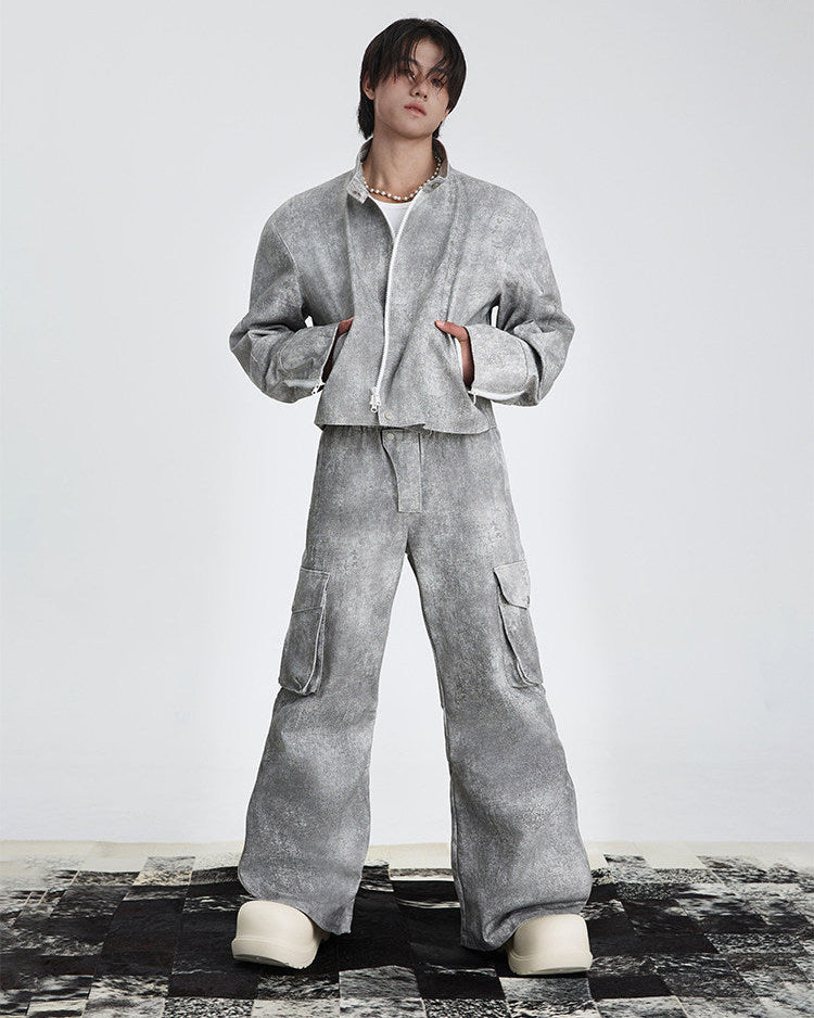 INK DYED WIDE PANTS