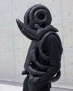 CUTOUT ALIEN EXOSKELETON COTTON VEST