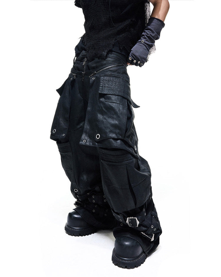 WAXED DETACHABLE SKIRT BONDAGE CARGO