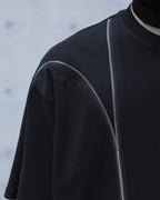 DECONSTRUCTED ZIP SPLICED TEE