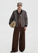 SCRIPT-X PLAID BOMBER JACKET
