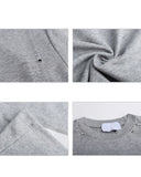 STUDDED DECONSTRUCTED SLIM FIT CREW TEE