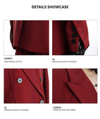 XCULTURE LUXURY RED ELEGANT BLAZER