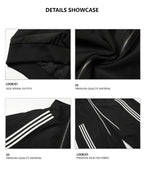 XCULTURE LUXURY 3-STRIPE STAND COLLAR CROPPED JACKET SET
