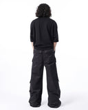 WIDE LEG CARGO PARACHUTE PANTS