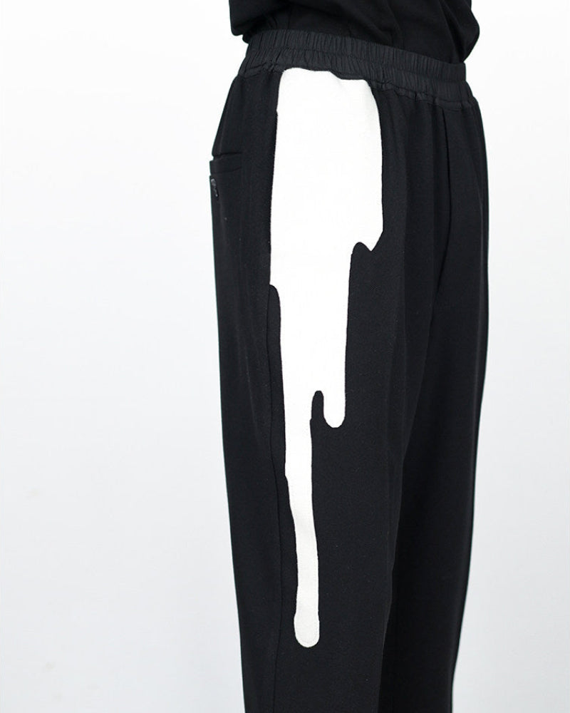 PAINT DRIP WOOL PANTS