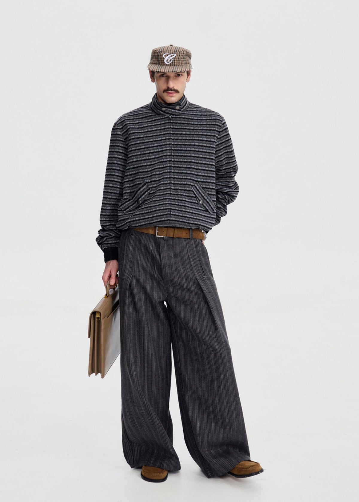 SCRIPT-X STRIPE BARN JACKET