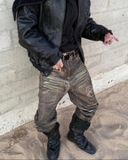 BOTAS MARTIN DE MOTOCICLISTA DESTRUIDAS MODELO WASTELAND