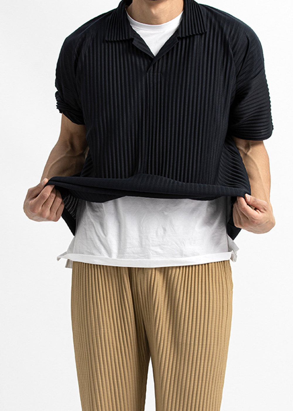 OFF/SC JAPAN PLISSEE POLO