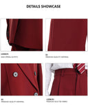 RED WIDE LEG DRESS PANTS