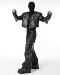 BIKER PADDED SHOULDER JACKET