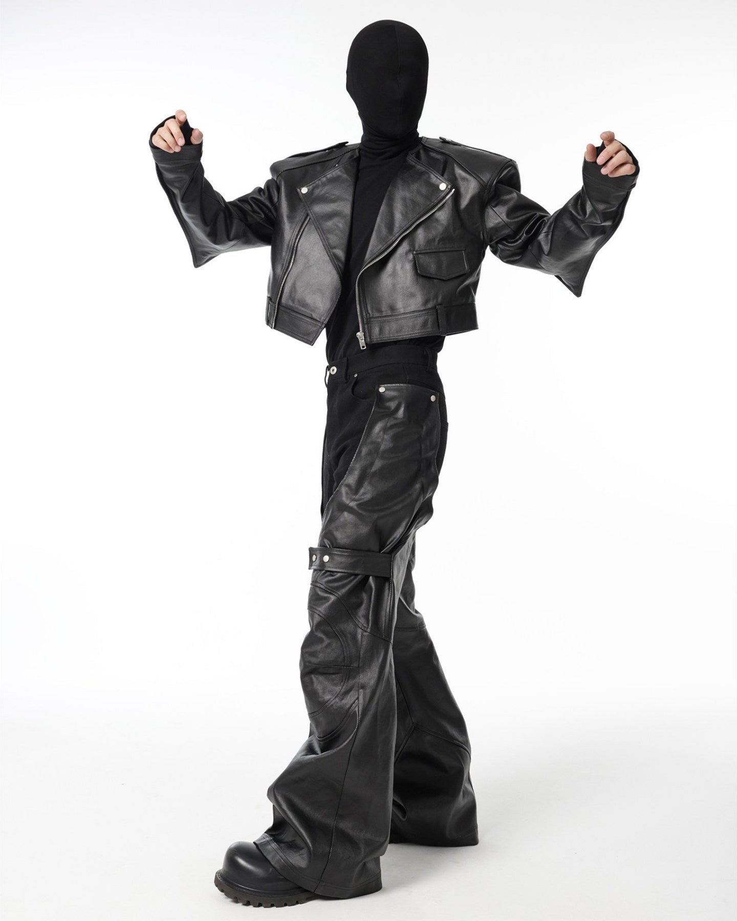 BIKER PADDED SHOULDER JACKET