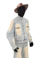 XCULTURE CURVED DENIM JACKET
