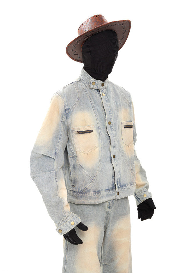 MANSON CURVED DENIM JACKET